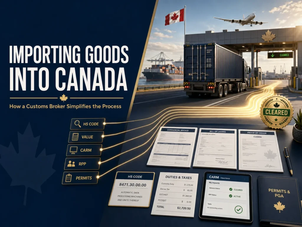 Importing Goods into Canada: How a Customs Broker Can Simplify the Process